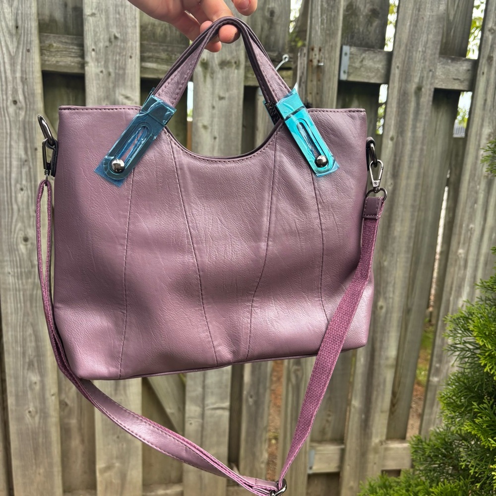 Jingpin Purple Purse With Removable Strap